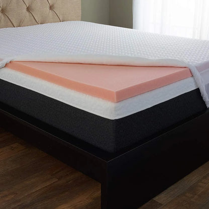 SleepBetter 2" Tranquil Foam Mattress Topper with Cover, Queen