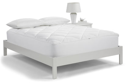 Serta Luxury Firm King Mattress Pad in White