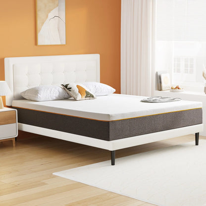 Queen Mattress 10" Madinog Medium Mattress, Cool Gel Memory Foam Mattress, More Breathable, Comfortable