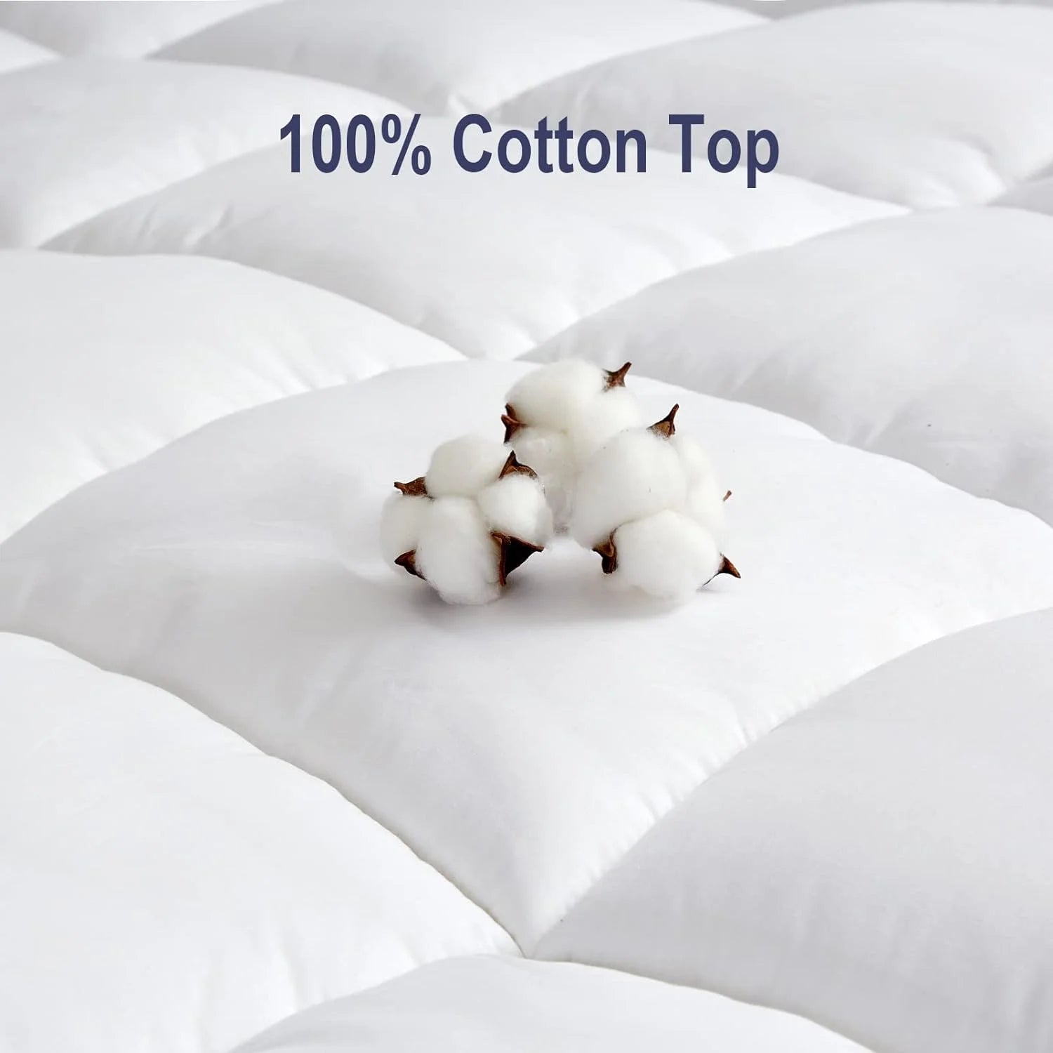Down Alternative Mattress Topper Twin- Pillow Top Mattress Topper Mattress Pad 8-24" Deep Pocket