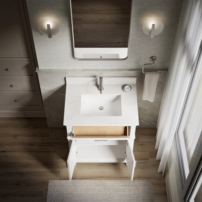 Kohler Chulton Bathroom Vanity with Sink and Quartz Top in White