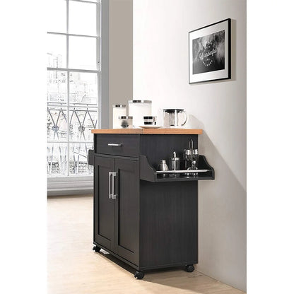 Modern Indoor Furniture Kitchen Island with Spice Rack plus Towel Holder