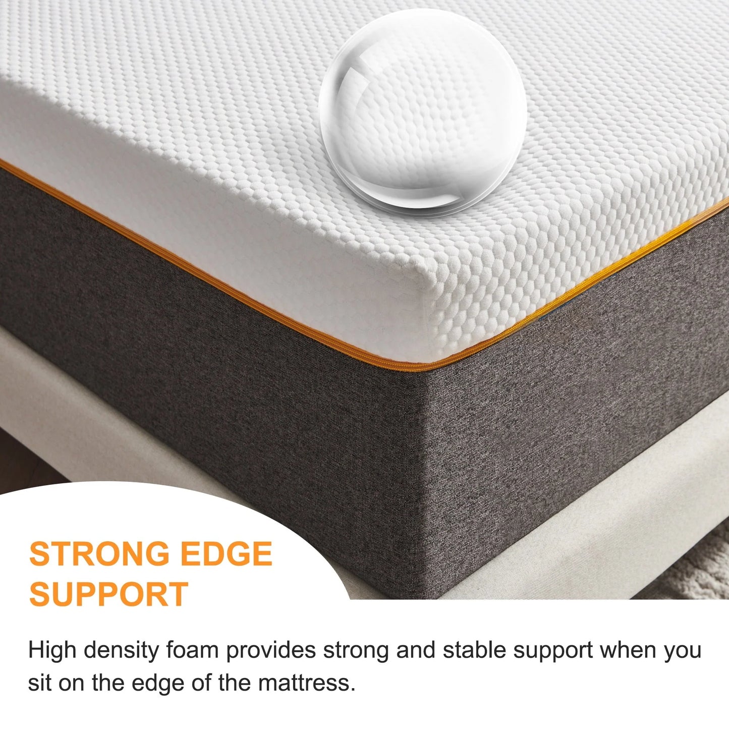 Queen Mattress 10" Madinog Medium Mattress, Cool Gel Memory Foam Mattress, More Breathable, Comfortable