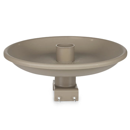 Farm Innovators 150 Watt Plastic Heated Birdbath w/Deck Mount, Tan