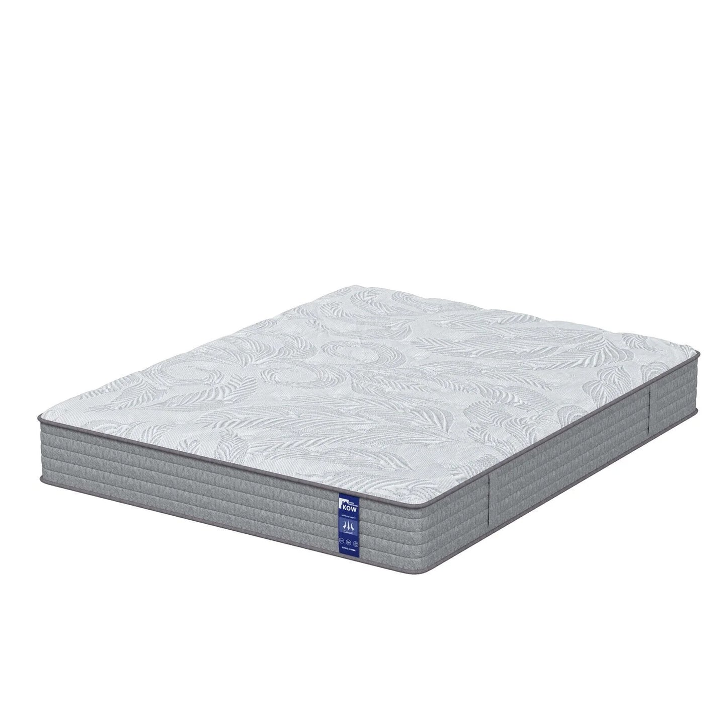 KOW® 12 inch Queen Size Gel Memory Foam Mattress in a box,Medium Firm,Pressure Relief,5 Zones Support,Egde Support