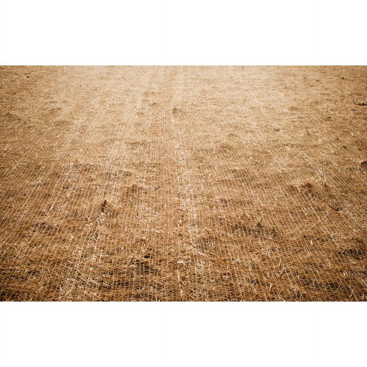 Farm Plastic Supply - Erosion Control Blanket - Coconut Garden and Landscape Cover, Erosion Control Blanket, Coconut Blanket, Erosion Control, Mulch, Slope Stabilizer (4' x 112.5')