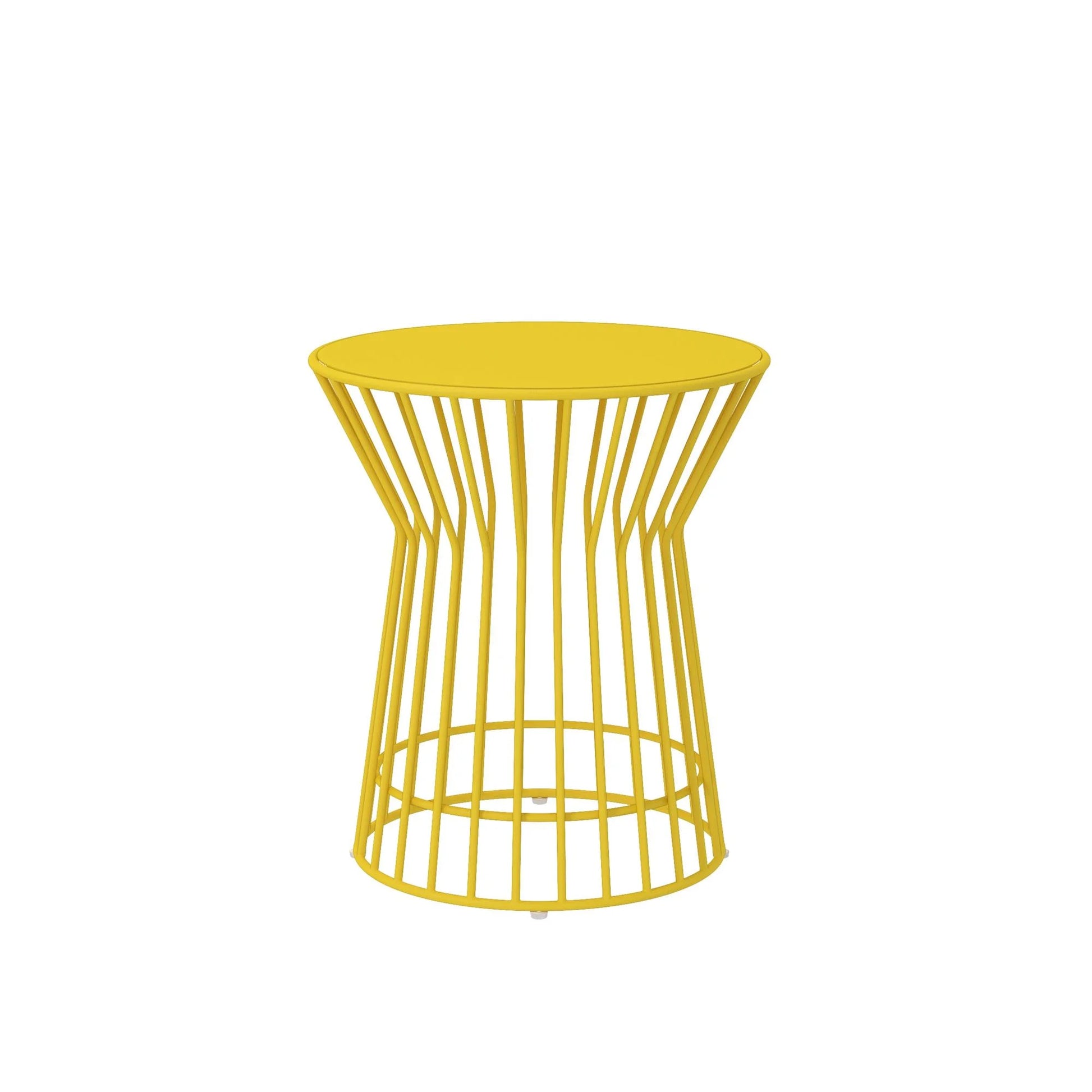 Novogratz Poolside Collection, Roberta Outdoor Side Table, Yellow