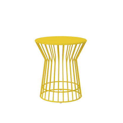 Novogratz Poolside Collection, Roberta Outdoor Side Table, Yellow