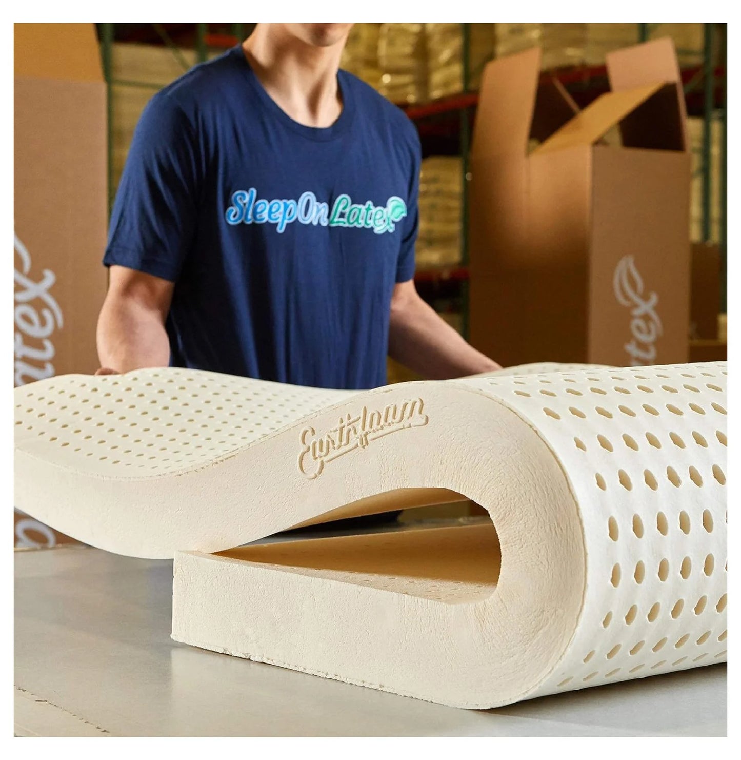 Pure Green Natural Latex Mattress Topper - Firm - 1 Inch - XL Size (GOLS Certified Organic)