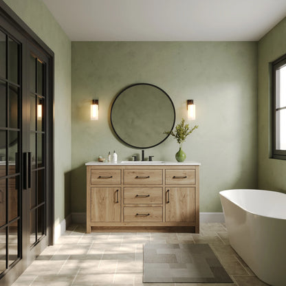 DV-1U0208 DeerValley 24" x 17" White Ceramic Rectangular Undermount Bathroom Sink with Overflow