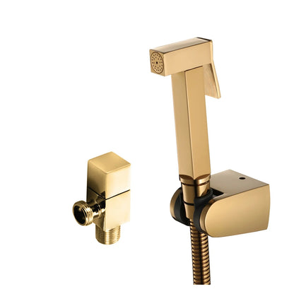 Bidet Faucet Hand Held Bidet Sprayer Douche Toilet Kit Bidet Faucet Gold Shower Head Copper Valve Set Jet Bidet Faucet