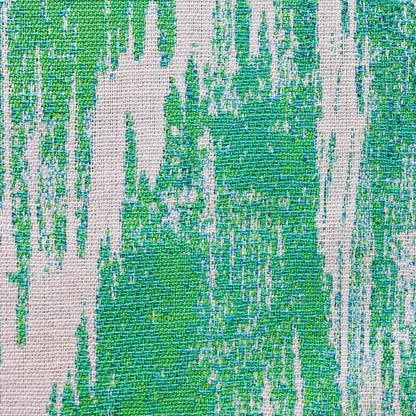 Plutus Brands Plutus Green Avalanche Green Ikat Luxury Outdoor/Indoor Throw Pillow, 22L x 22W