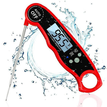 SUGIFT Waterproof Digital Instant Read Meat Thermometer with 4.7°?Folding Probe Calibration Function for Cooking Food Candy, BBQ Grill, Smokers