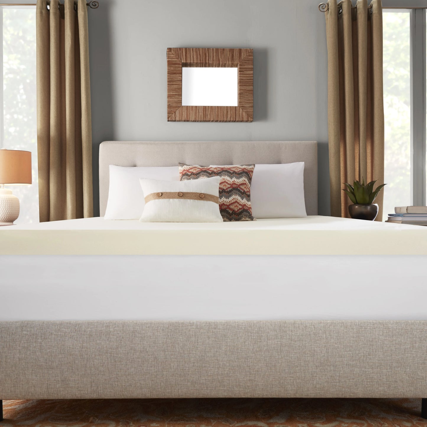 Sleep Studio 4" Breathable Memory Foam Mattress Topper, Full