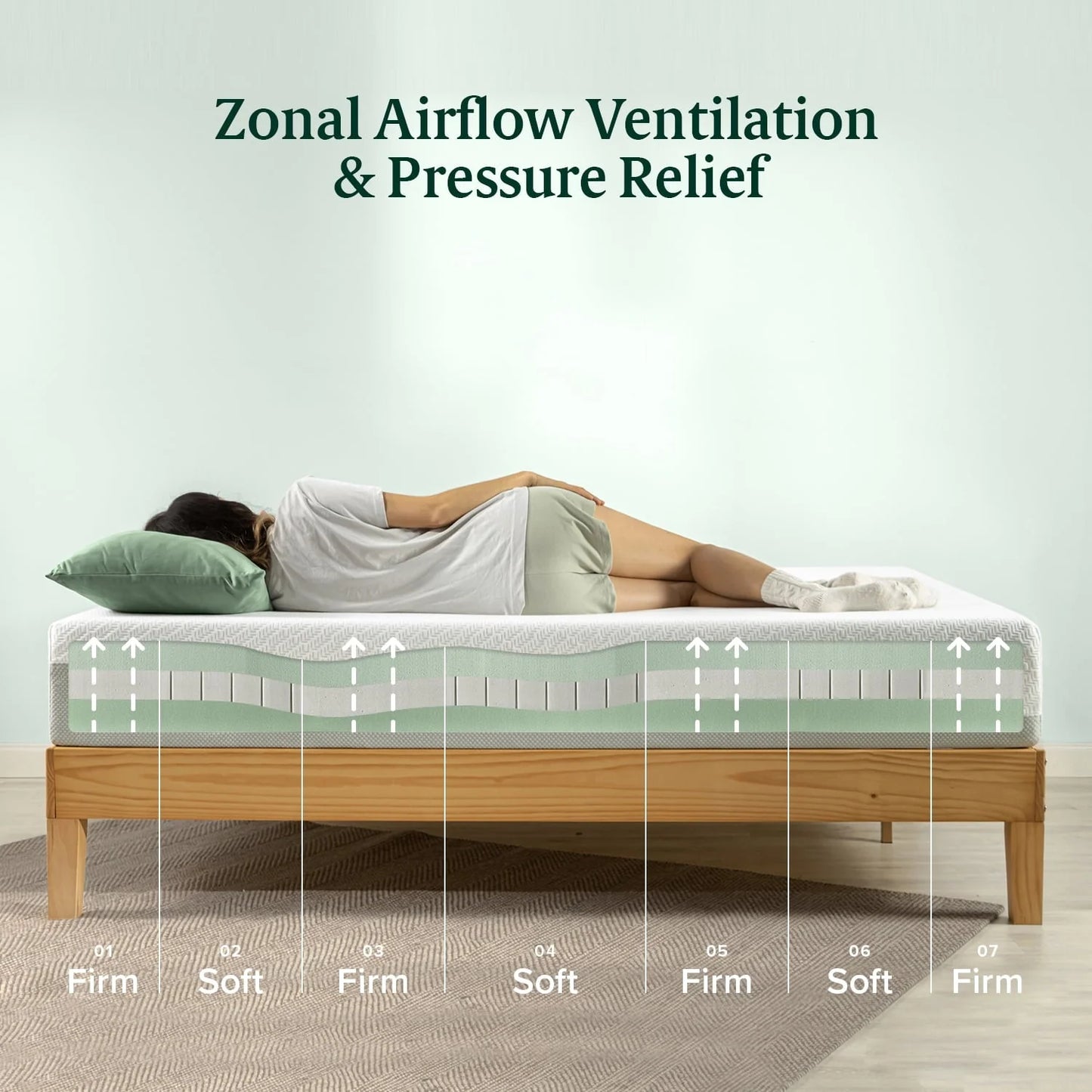 Zinus 10" Green Tea Luxe Queen Memory Foam Mattress, Made in the USA of US Foam and Global Materials