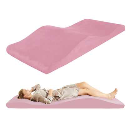 Lash Bed Foam Topper, Massage Table Memory Foam Topper, Ergonomic Curved Mattress Topper Lash Bed Cushion for Beauty Salon (71 Inches X 23.6 Inches(180cm X 60cm))