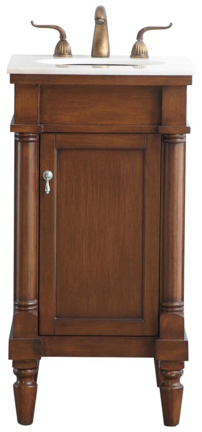 18.5 inch single bathroom vanity in blue