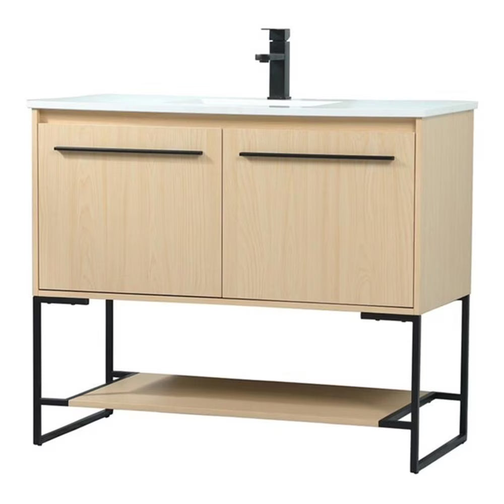 Elegant Kitchen and Bath 40 Inch Single Bathroom Vanity In Blue