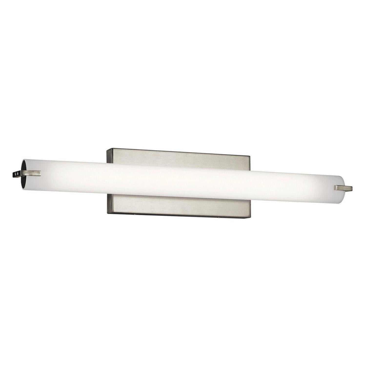 1 Light Linear Bath Vanity Approved For Damp Locations With Transitional Inspirations 4.75 Inches Tall By 49 Inches Wide Kichler Lighting 11151Niled