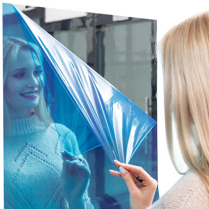 EUWBSSR 10pcs 12in Flexible Mirror Sheets Self-Adhesive Plastic Mirror Tiles Non-Glass Mirror Sticker,Ultra-Thin Flexible Mirror Sheets for Bedroom Closet Bathroom