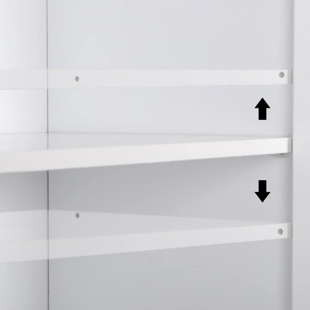 UBesGoo 72" Traditional Freestanding Kitchen Pantry Cabinet Wardrobe Armoire, White