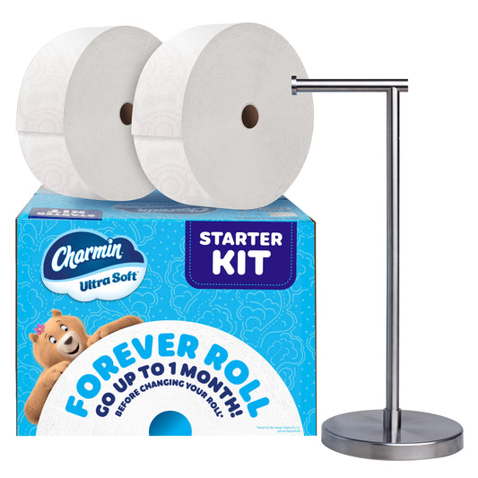 Charmin Ultra Soft Bath Tissue, Forever Roll Starter Kit