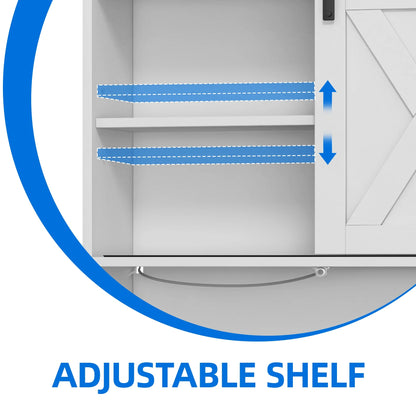 Dextrus Over The Toilet Storage Cabinet,Bathroom Shelf Organizer with Infrared Sensor Light,Toilet Paper Holder,and Adjustable Shelf