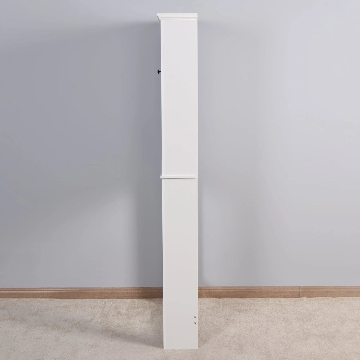Ktaxon 67"H Over The Toilet Storage, Bathroom Space Saver, Bathroom Cabinet with Double Door & Adjustable Shelves, White