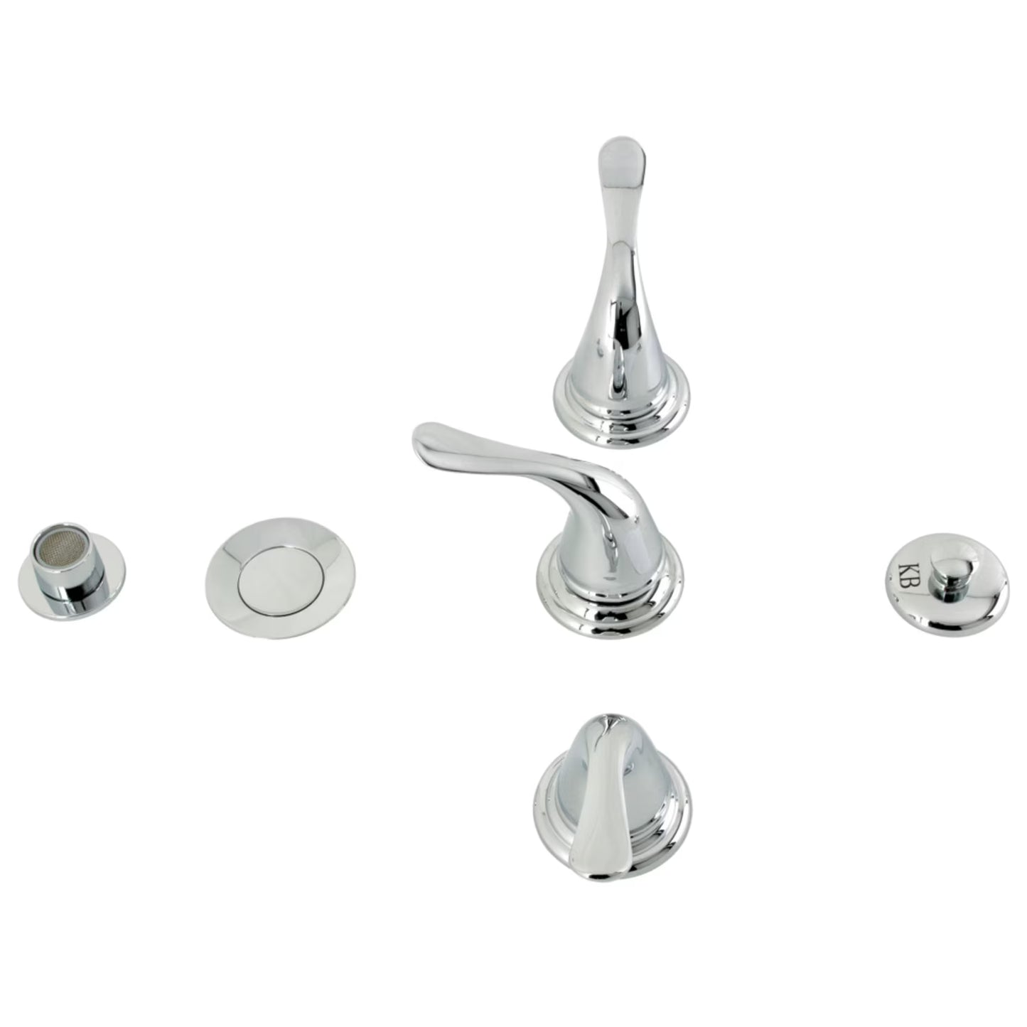 Kingston Brass KB328YL Royale Three-Handle Bidet Faucet, Brushed Nickel