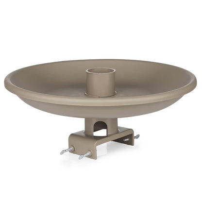 Farm Innovators 150 Watt Plastic Heated Birdbath w/Deck Mount, Tan
