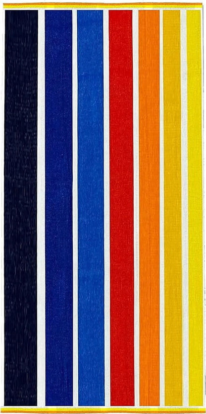 Ben Kaufman Sales 104850 30 x 60 in. Velour Graduated Stripe Towel, Multi Color - Pack of 24