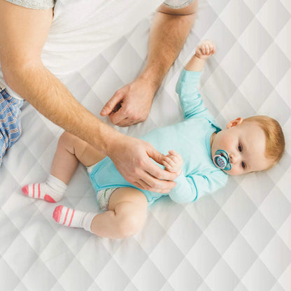 Whisper Organics 100% Cotton Organic Mattress Protector, 500TC Mattress Pad, Twin size, White