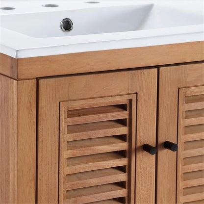 Modway Birdie 24" Bathroom Vanity in Natural White