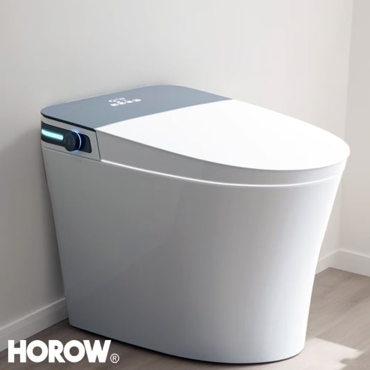 HOROW 10" Rough-in Bidet Toilet , White with Auto Open/Close Lid, Instant Warm Water, Elongated Heated Seat