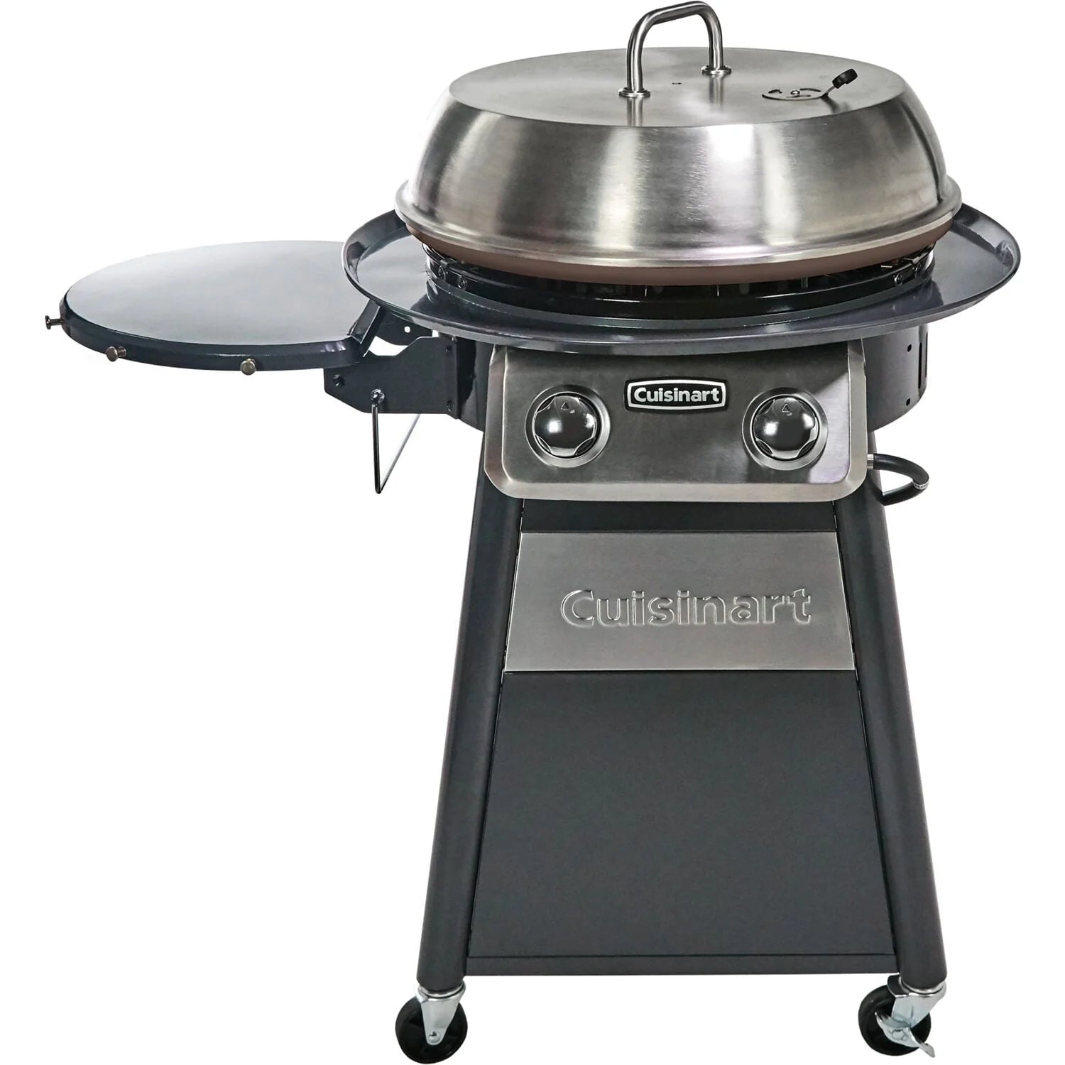 22-In. Diameter Deluxe Outdoor Griddle Cooking Center with 1 Folding Prep Table and Paper Towel Holder