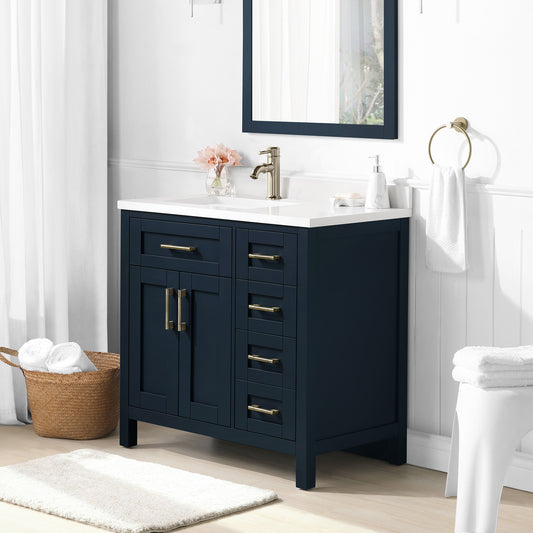 OVE Decors Lakeview Bath Vanity in Blue