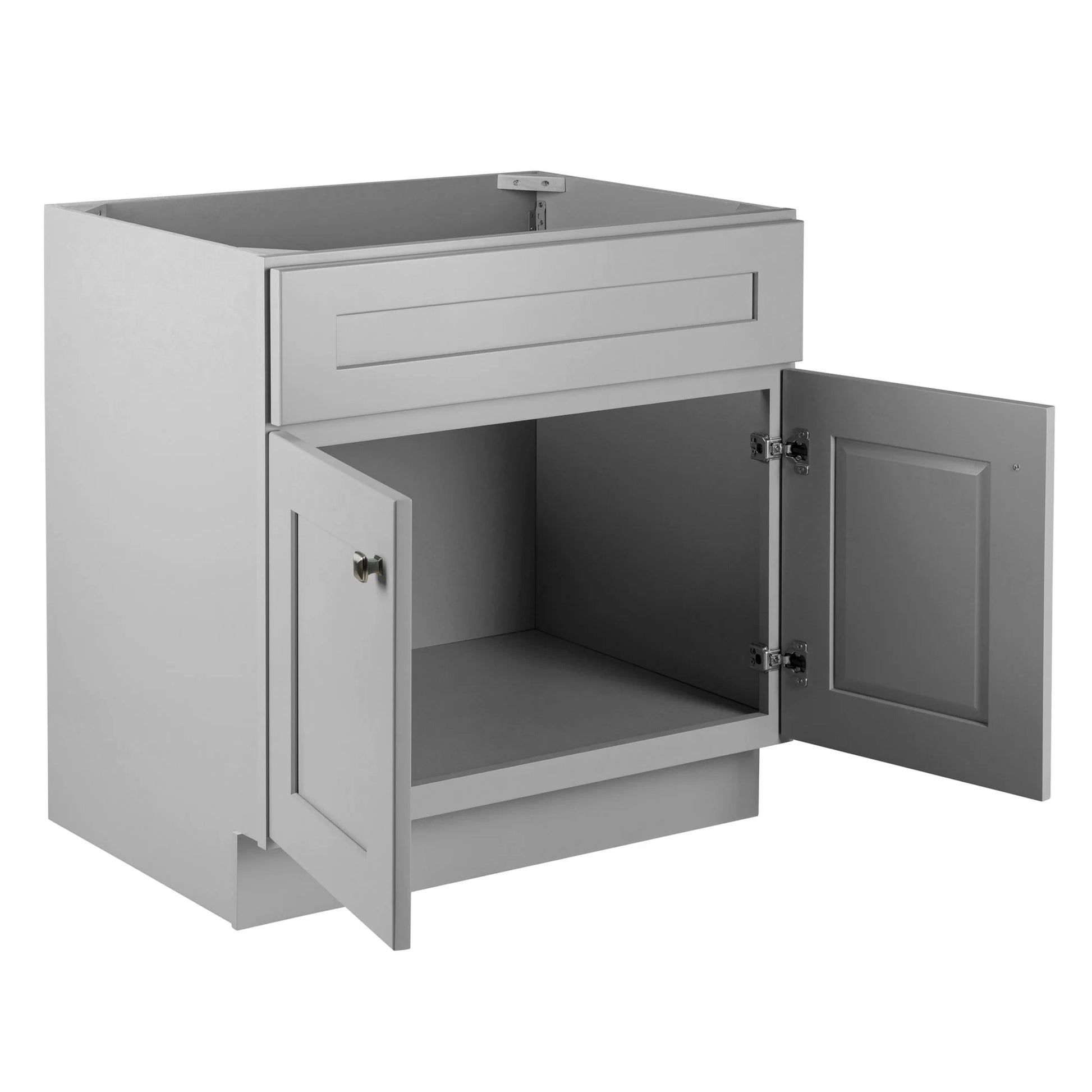 Design House Brookings 30" Ready to Assemble Solid Wood Bathroom Vanity, Sherwin Williams Gray