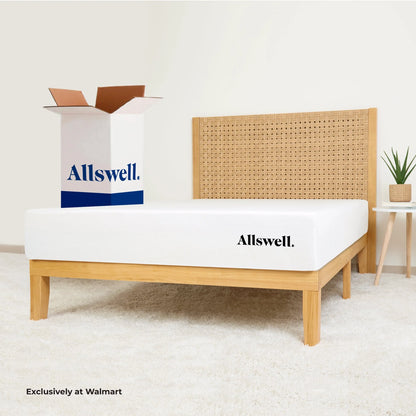 The Allswell X 10” Hybrid of Memory Foam and Coils Mattress With Antimicrobial Treated Cover, Queen