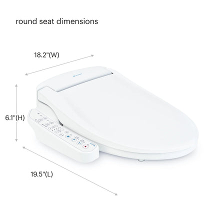 Brondell Swash SE400 Bidet Seat with Sidearm, Dryer and Stainless Steel Nozzle, Elongated White