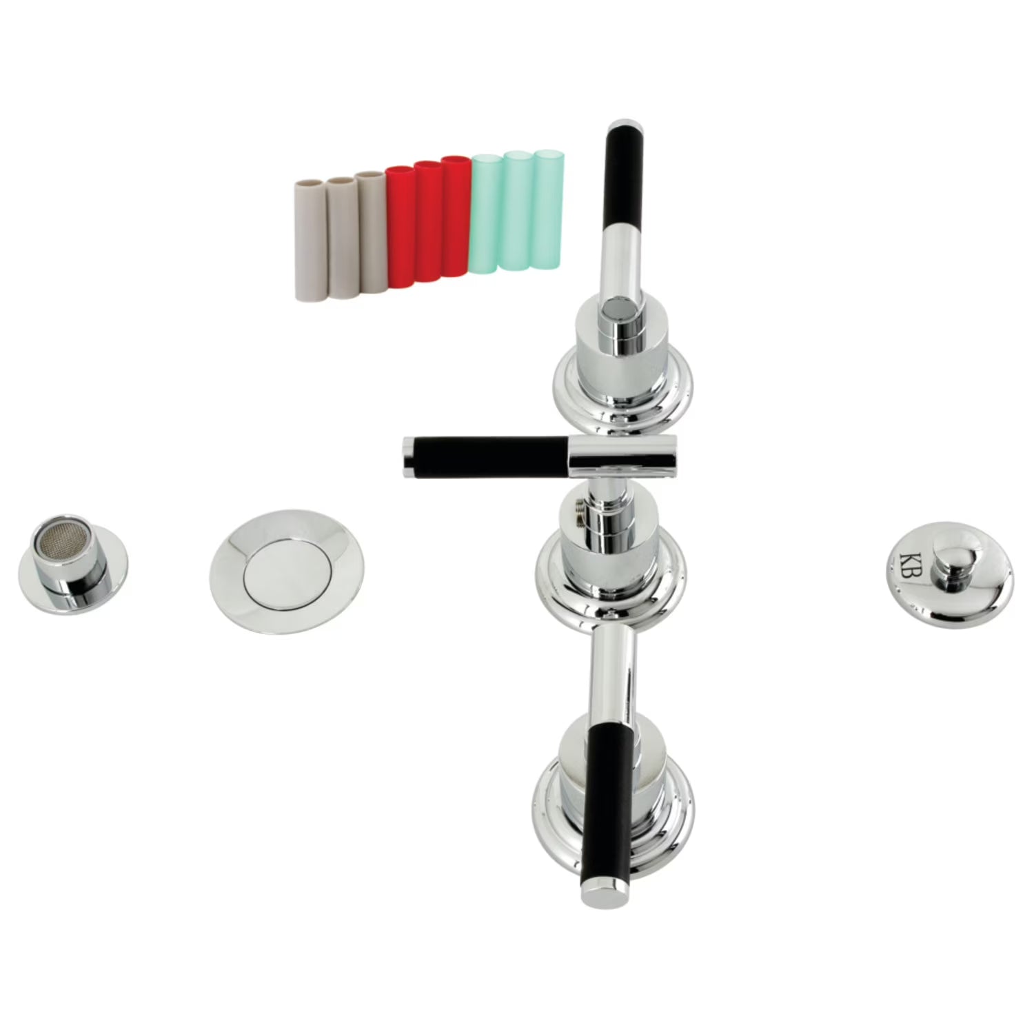 Kingston Brass KB6321CKL Kaiser Three-Handle Bidet Faucet, Polished Chrome