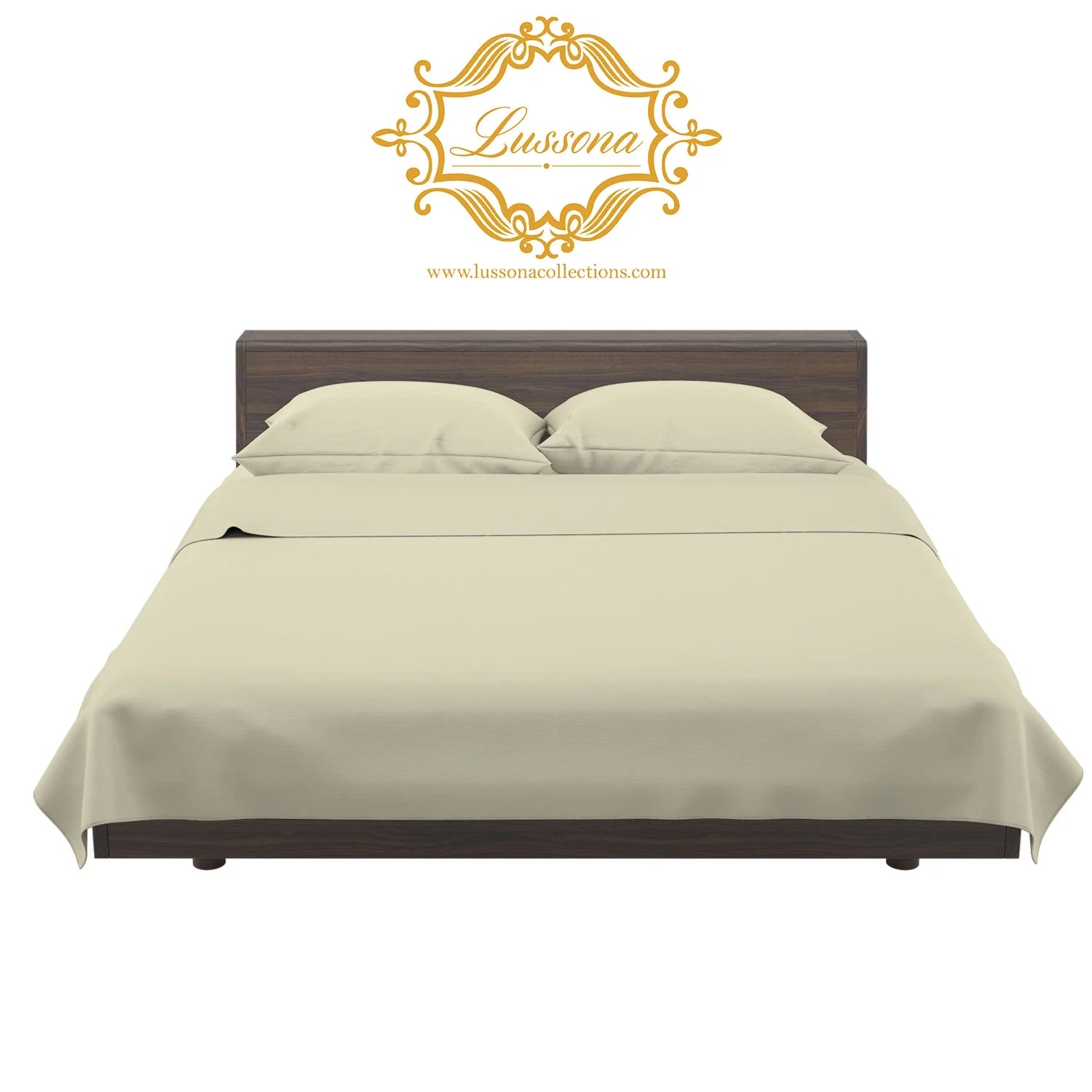 DIPASONA Exclusive 1000 Thread Count 100% Egyptian Cotton Sheets, Breathable Bed Sheets & Pillowcases, Fits up to 18" Inches Deep Pockets, (Ivory)