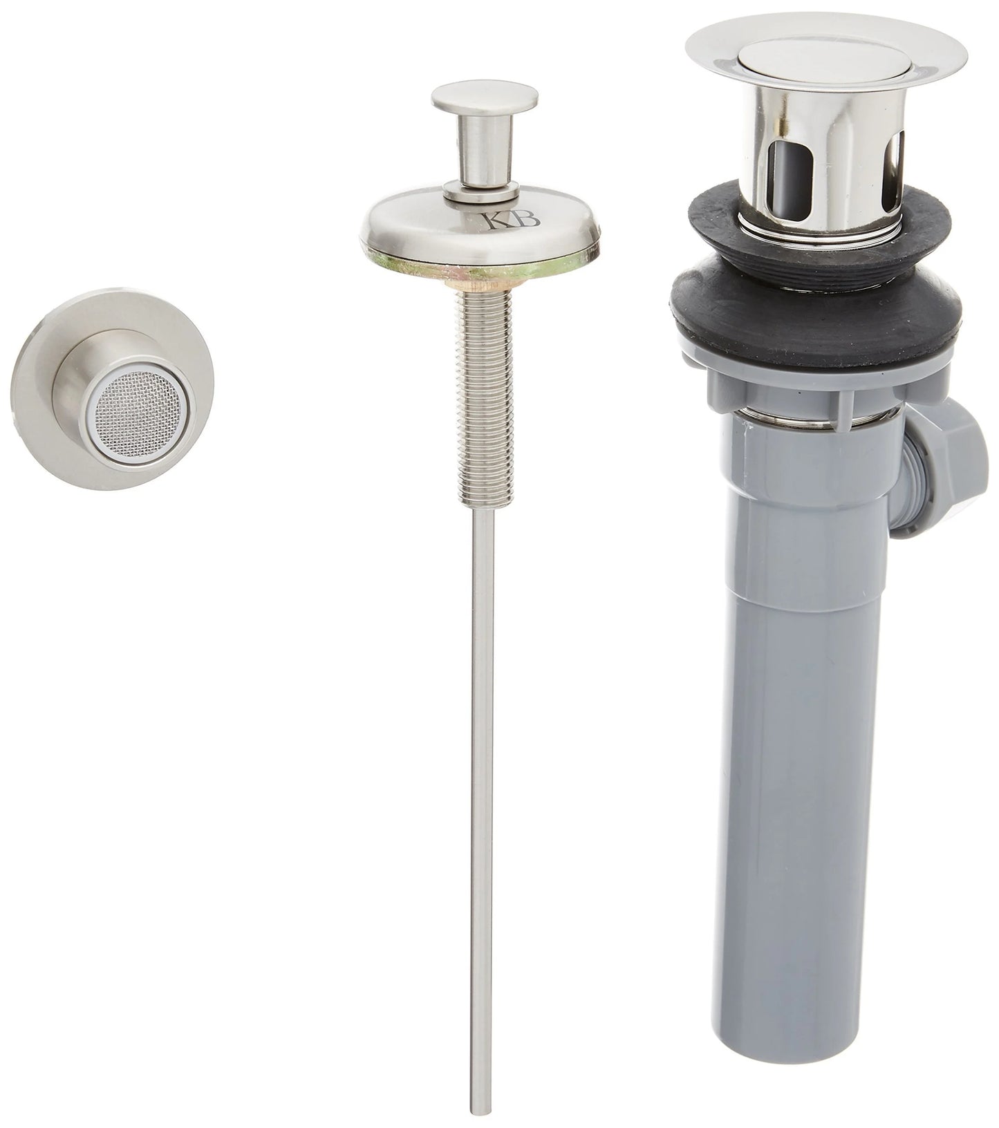 Kingston Brass KB8321NFL NuWave French Bidet Faucet with Brass Pop-Up, Polished Chrome