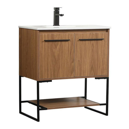 Elegant Kitchen and Bath 30 Inch Single Bathroom Vanity In Green