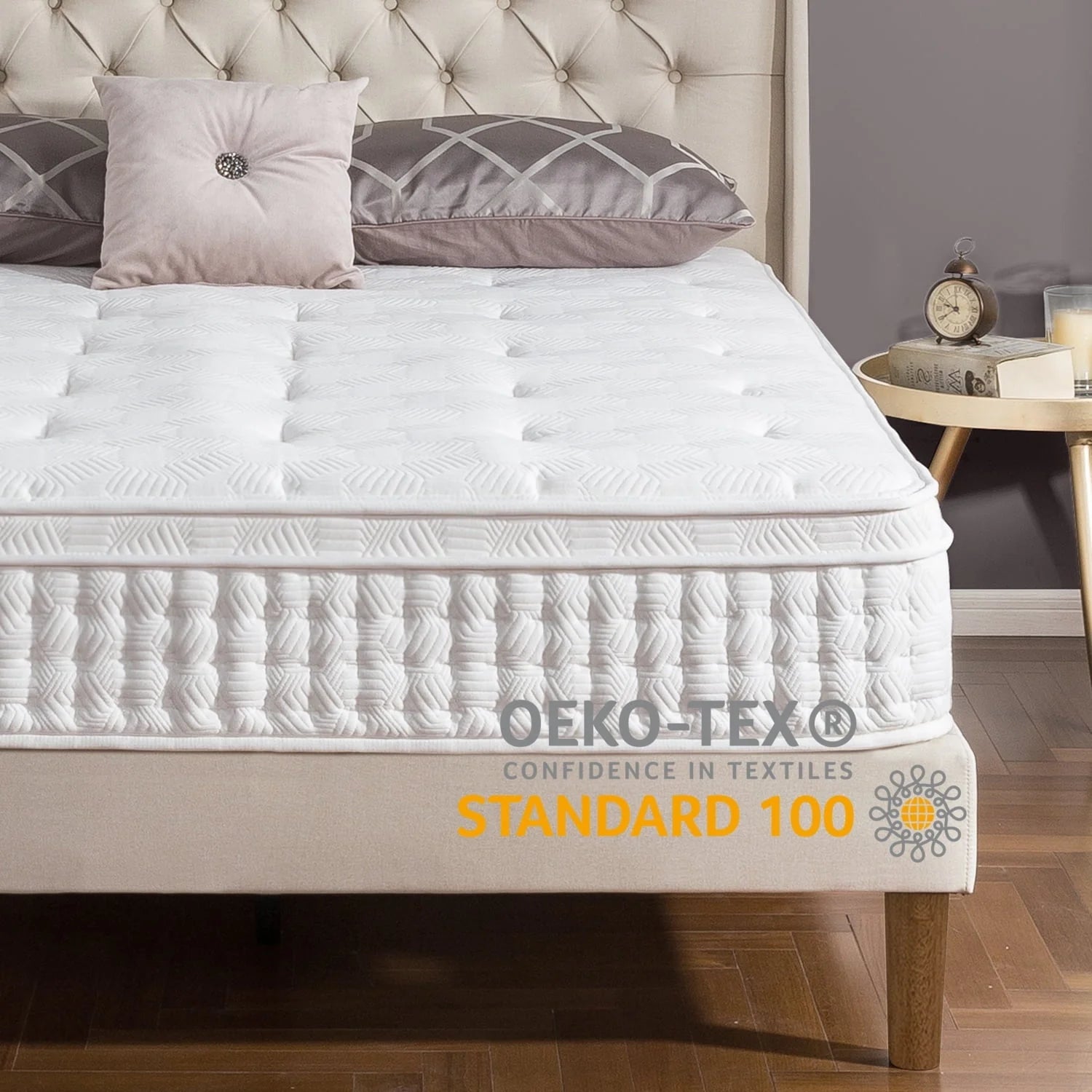 Zinus Euro Top 12" Hybrid Mattress - Comfort Foam and Pocket Spring, Queen