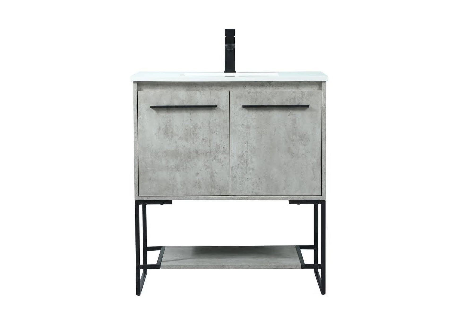 Elegant Kitchen and Bath 30 Inch Single Bathroom Vanity In Green