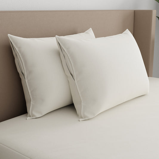 AllerEase Organic Zippered Allergy Pillow Protector, 2-pack