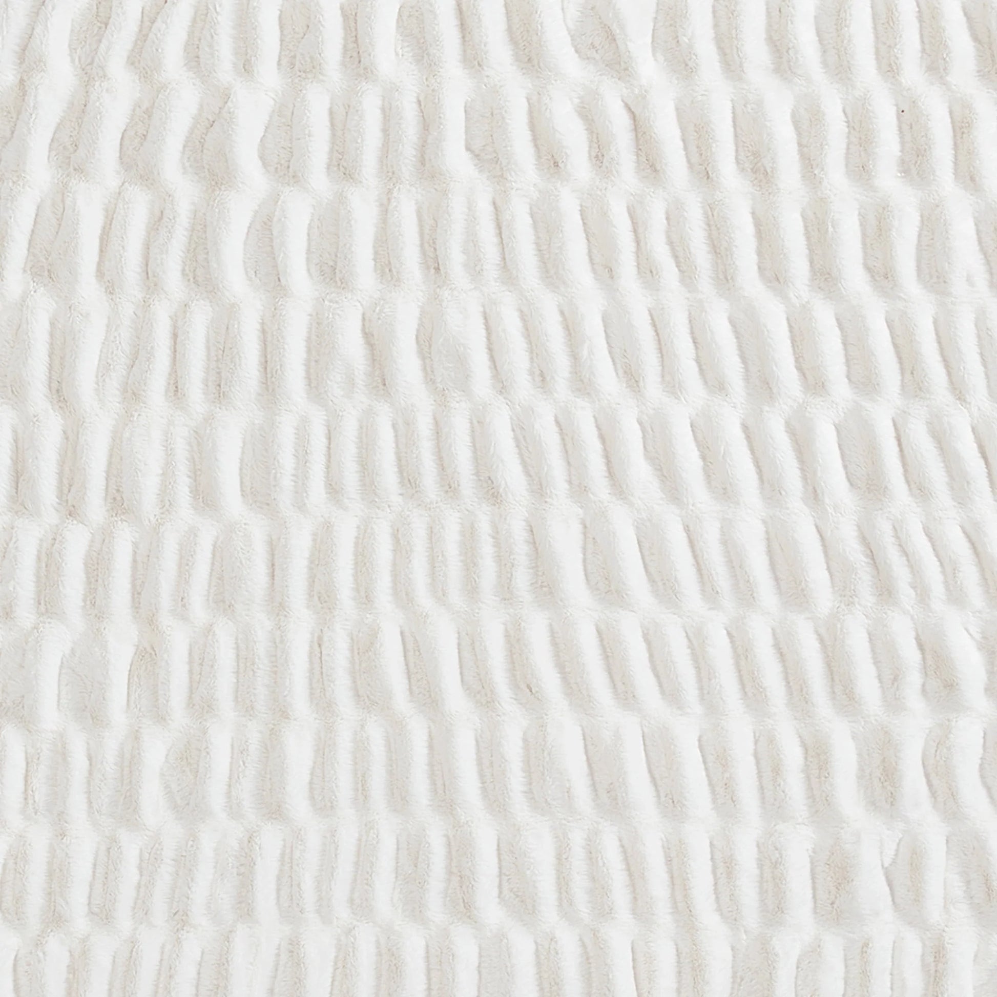 Better Homes & Gardens Ruched Faux Fur Throw Blanket, White, Standard Throw