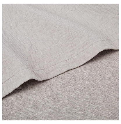 Matelass Blanket Coverlet, Queen, Grid/White
