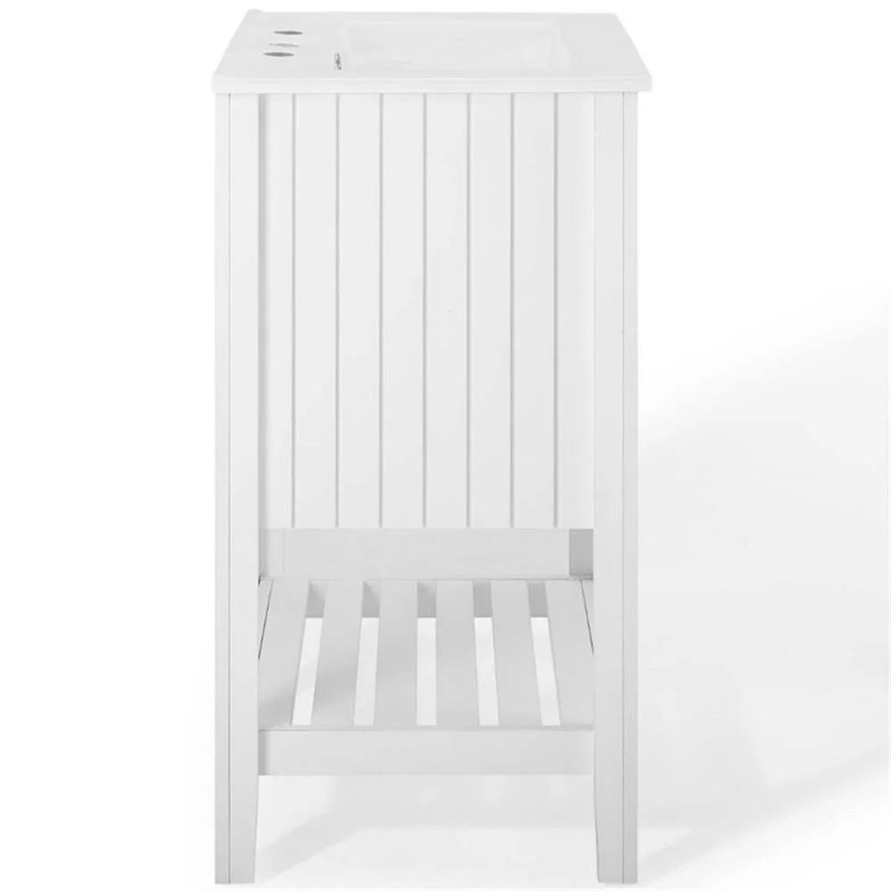 Modway Prestige 24" Modern Wooden Bathroom Vanity in White Finish