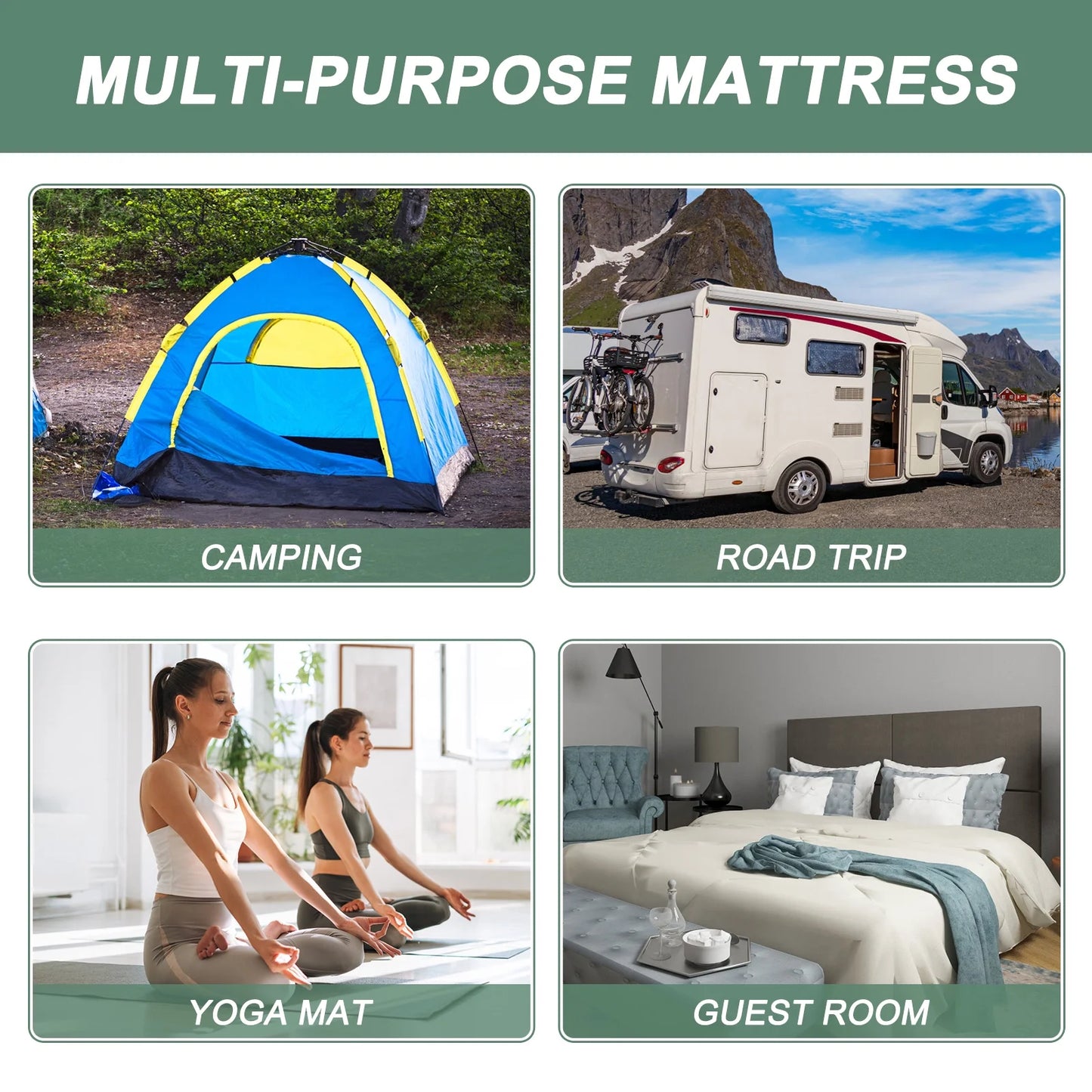 NAIZEA Diamond Patterned Futon Mattress, Extra Thick Japanese Floor Mattress Quilted Mattress Topper, Folding Floor Lounger Guest Bed Padded Sleeping Pad for Touring Car Camping,Twin